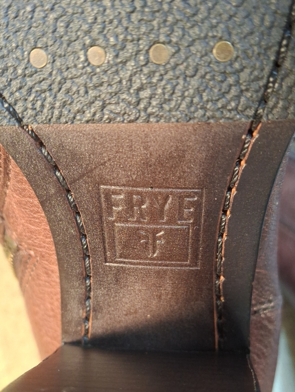 Frye Distressed Leather Heeled Ankle Bootie with Buckle Detail - Picture 9 of 14
